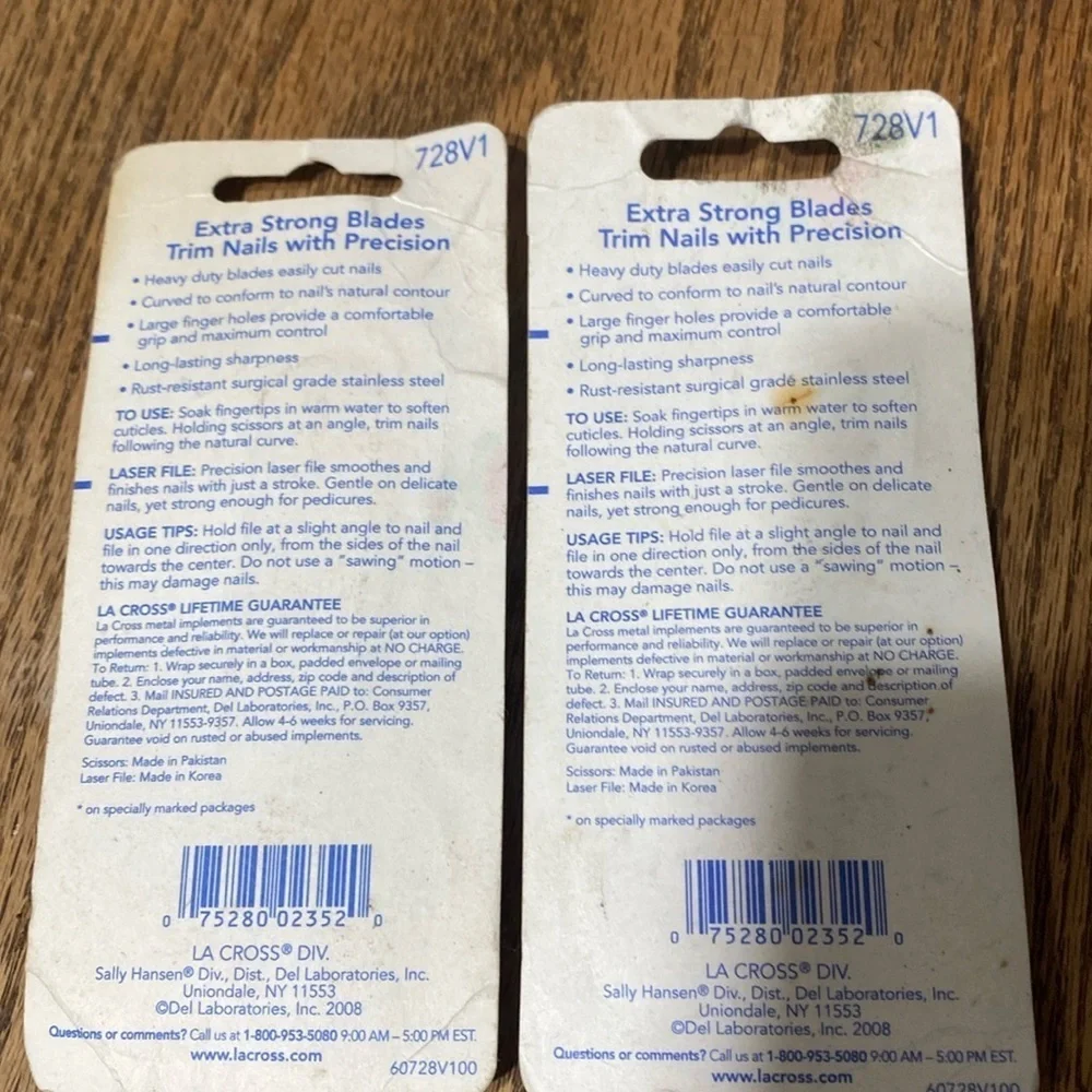 3/$20. La Crosse Nail Scissors Bundle